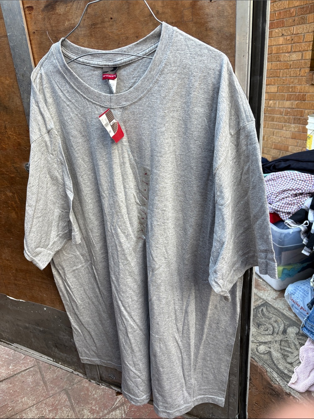 Plain Gray Crewneck T-Shirt - Unbranded